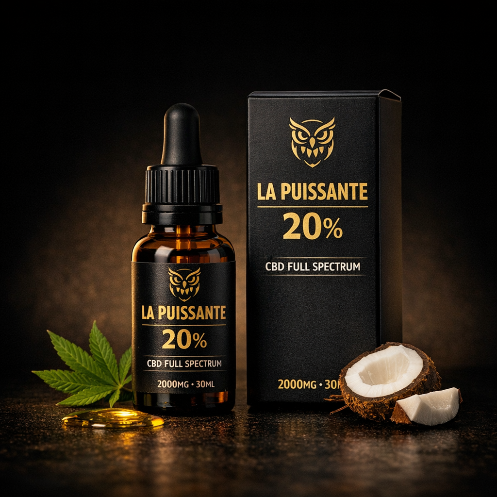 Huile CBD 20% Full Spectrum — La Puissante NOCTUA
