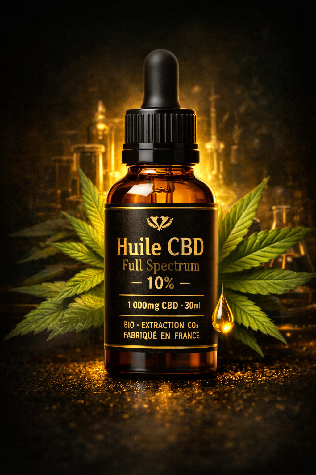 Huile CBD 10% Full Spectrum — L'Essentielle NOCTUA